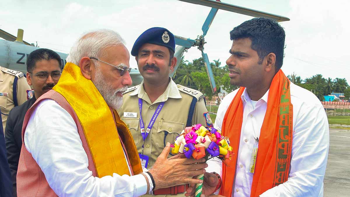 modi with annamalai